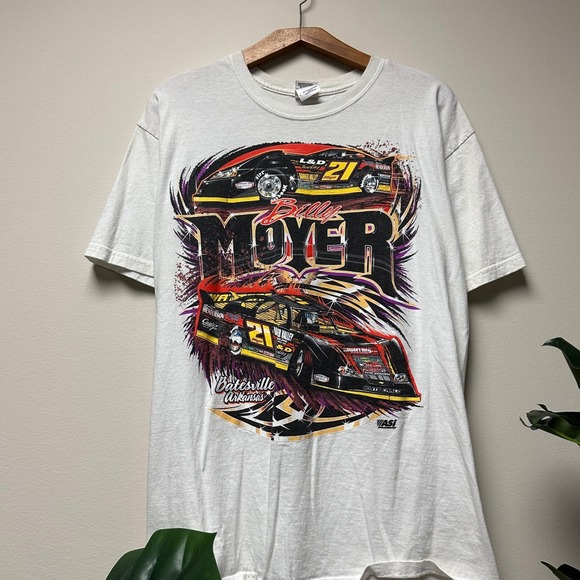 Early 00s Billy Moyer #21 Nascar‎ All over Print Shirt - Picture 2 of 6